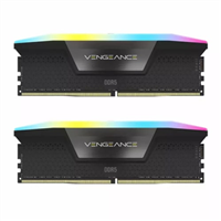 رم کامپیوتر کورسیر مدل CORSAIR VENGEANCE RGB BLACK 32GB (16GBx2) 6400MHz CL36