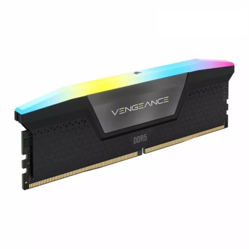 رم کامپیوتر CORSAIR VENGEANCE RGB DDR5 64GB(2x32GB) 5200 CL40