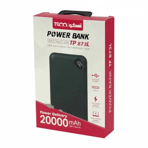 پاور بانک تسکو مدل TP873L 20000mAh