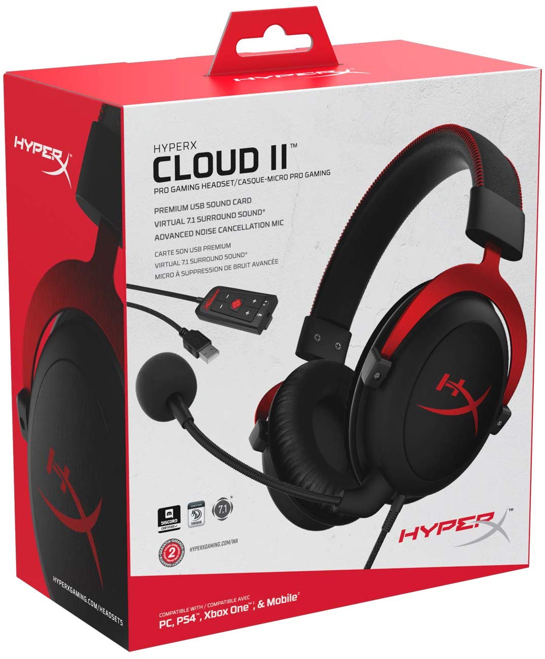 Hyper x head set gaming cloud II pro